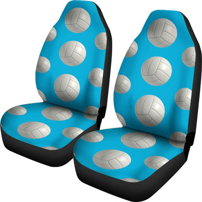 Blue Volleyball Design Seat Covers