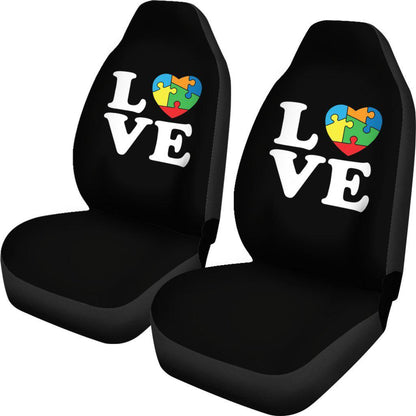 Love Puzzle Autism Support Design Seat Covers