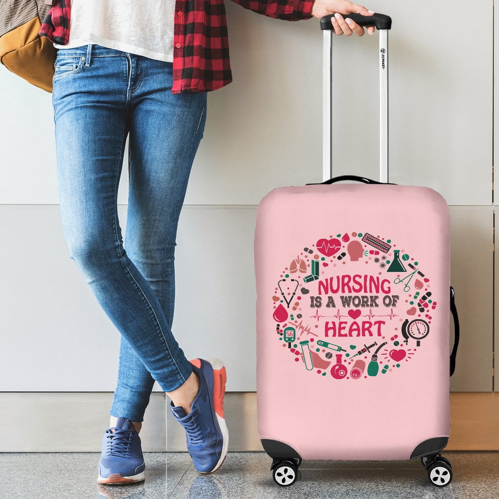 NURSING IS A WORK OF HEART LUGGAGE