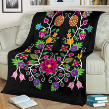 Floral Beadwork-01 Ultra-Soft Micro Fleece Premium Blanket