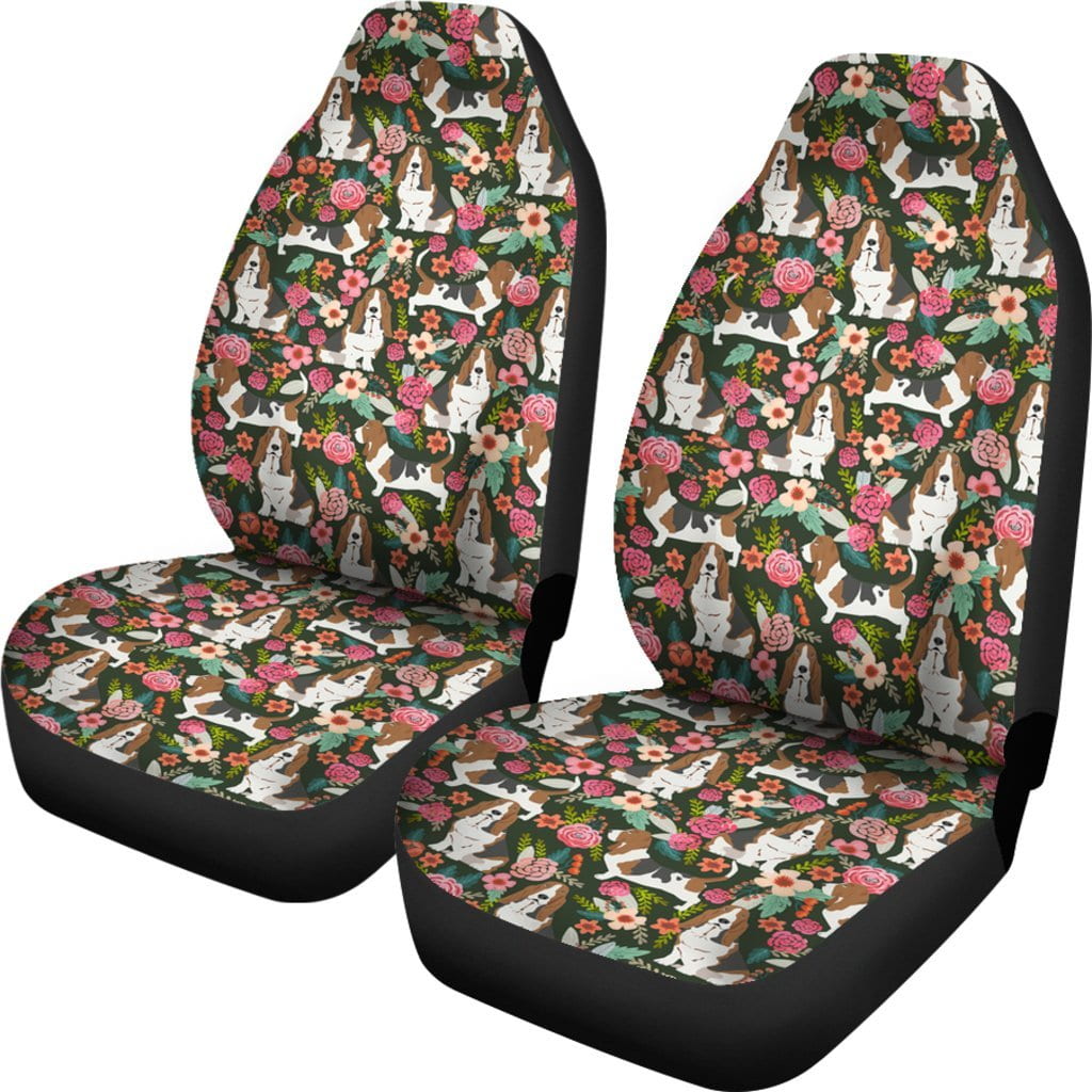 Basset Hound Car Seat Covers (Set of 2)