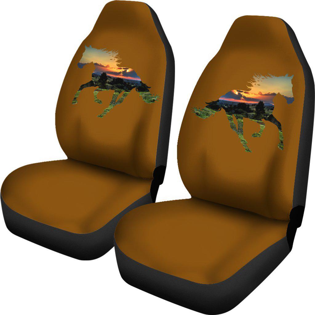 Quarter Horse Sunset Design Seat Covers