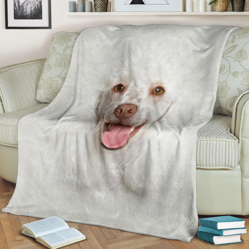 Premium Blanket Poodle Face Hair Blanket