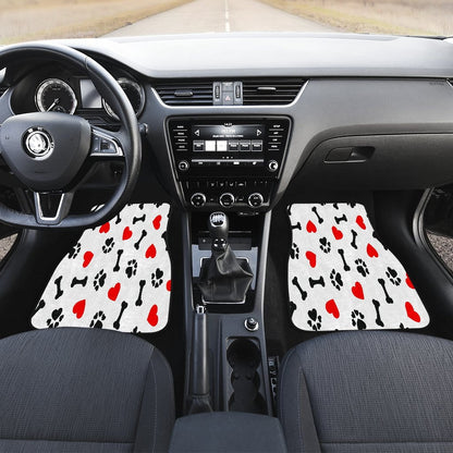 FRONT/BACK DOG LOVE CAR MATS