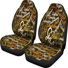 Custom-Made Holy Bible Books Brown Car Seat Covers