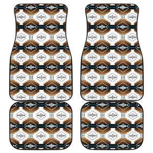 Cofitichequi White Set of 4 Car Mats Floor Mat