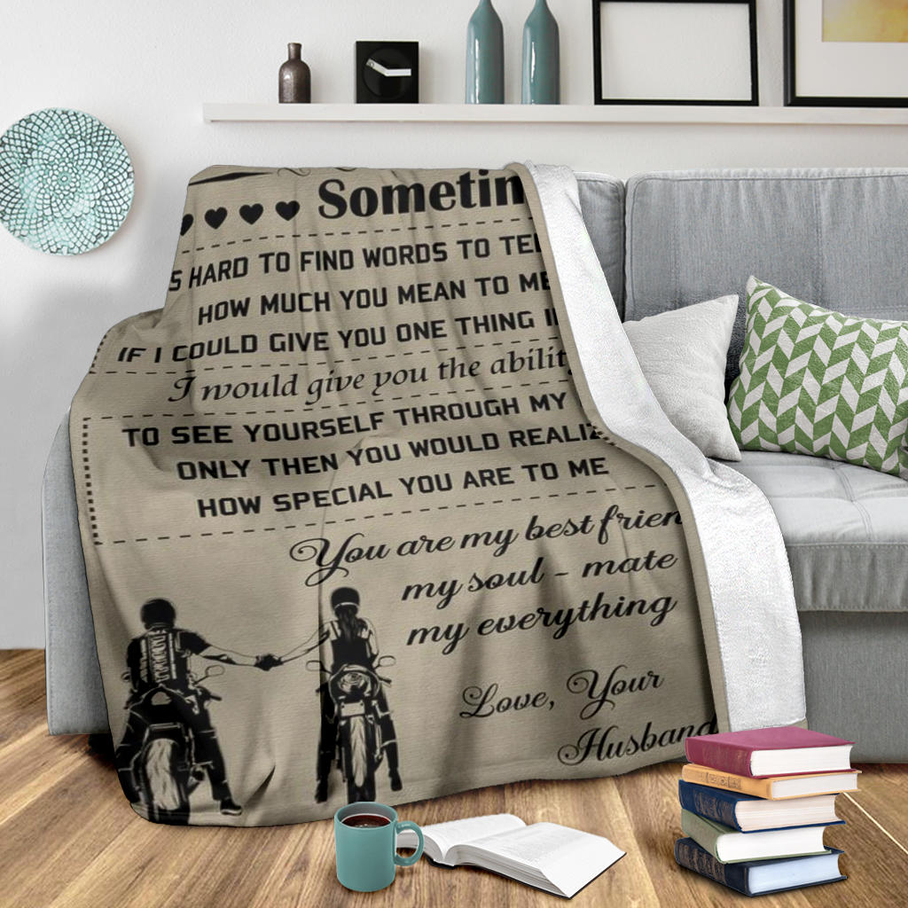 To My Wife Premium Blanket