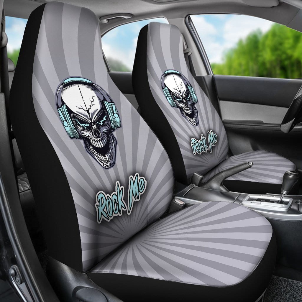 Rock Me Car Seat Covers for Skull Lovers and Music Freaks