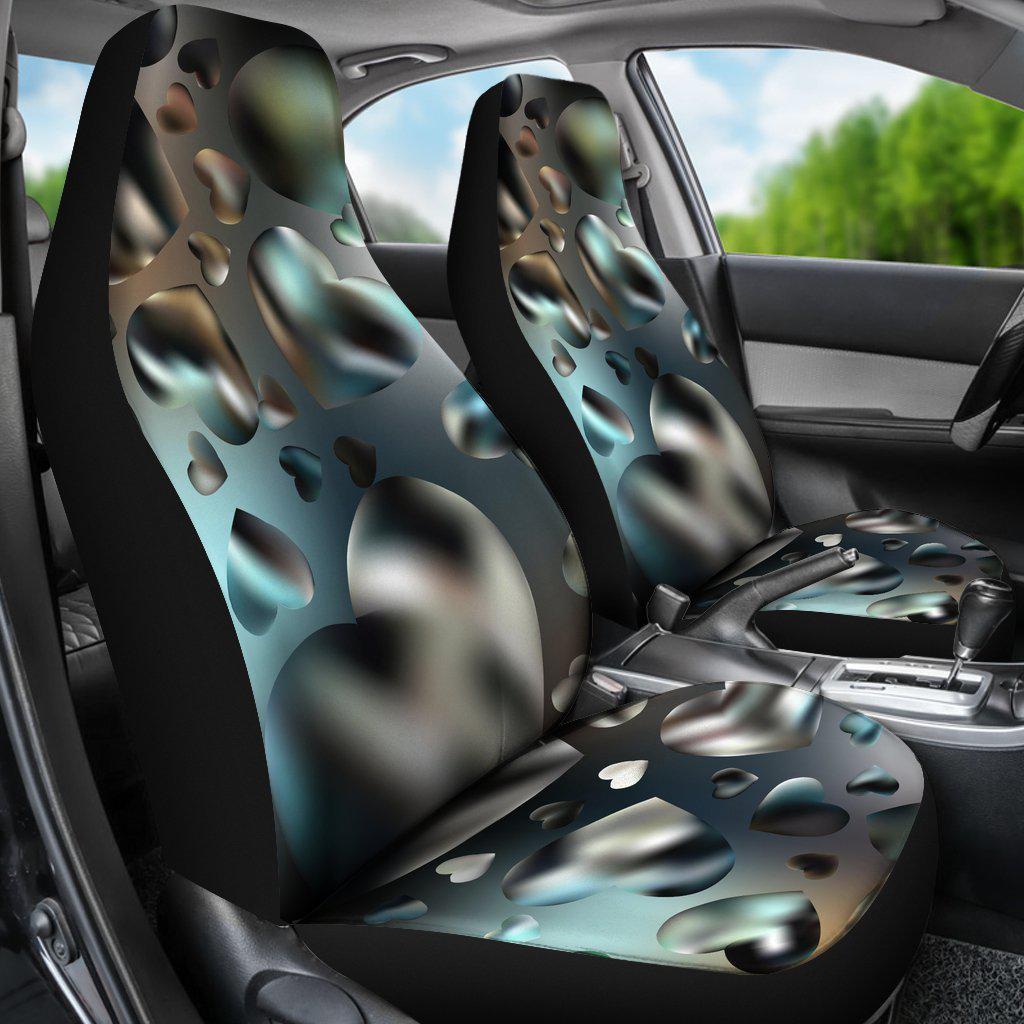 Techno Hearts Design Seat Covers