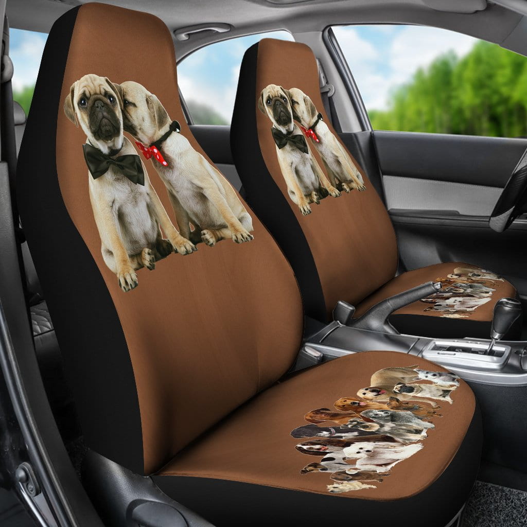 Pugs love Car Seat Covers