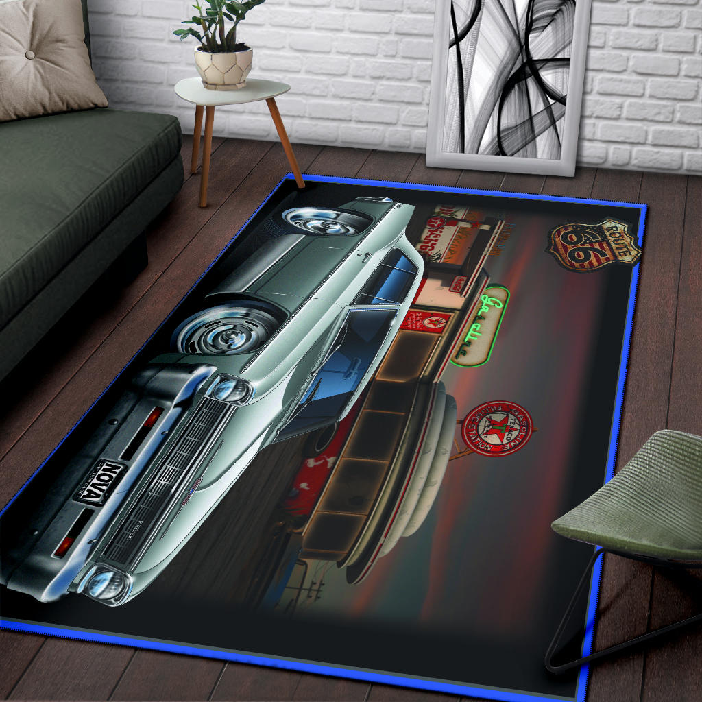 1966 Nova Route 66 Area Rug