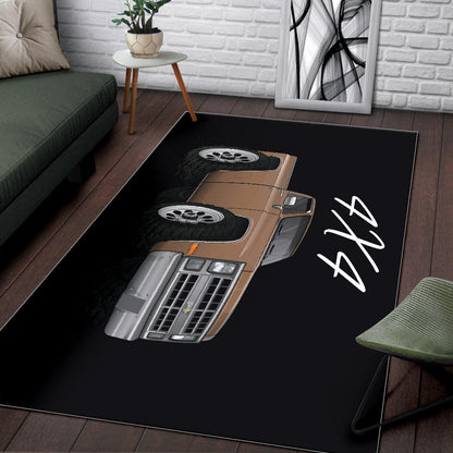 1986 4X4 Truck Car Art Area Rug