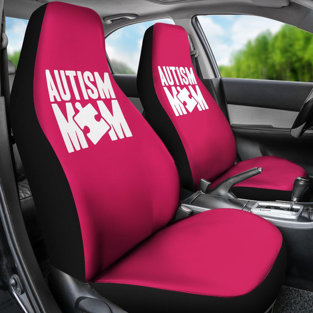 Autism Mom Design Pink Seat Covers