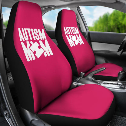 Autism Mom Design Pink Seat Covers