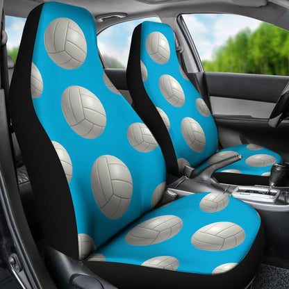 Blue Volleyball Design Seat Covers