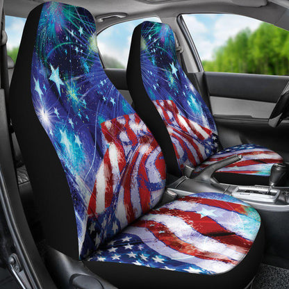 American Flag Stars Design Seat Covers