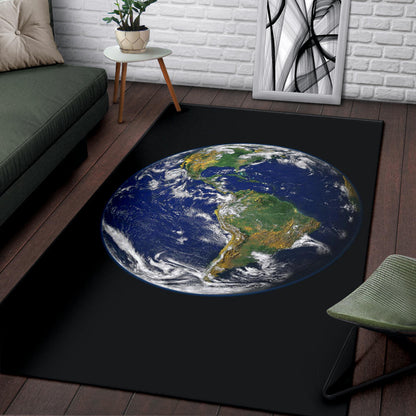 Earth from Space Area Rug