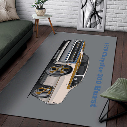 1970 Chrysler 300 Hurst Car Art Area Rug