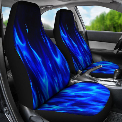 Blue Flames Design Seat Covers