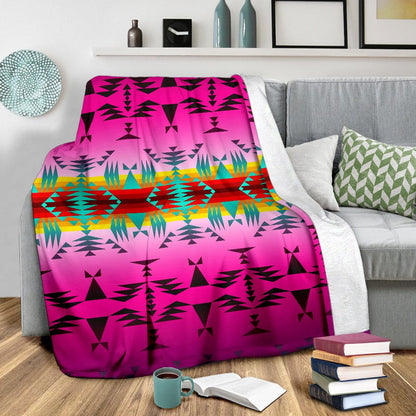 Between the Cascade Mountains Ultra-Soft Micro Fleece Premium Blanket