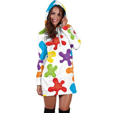 Art Splatter Hoodie Dress
