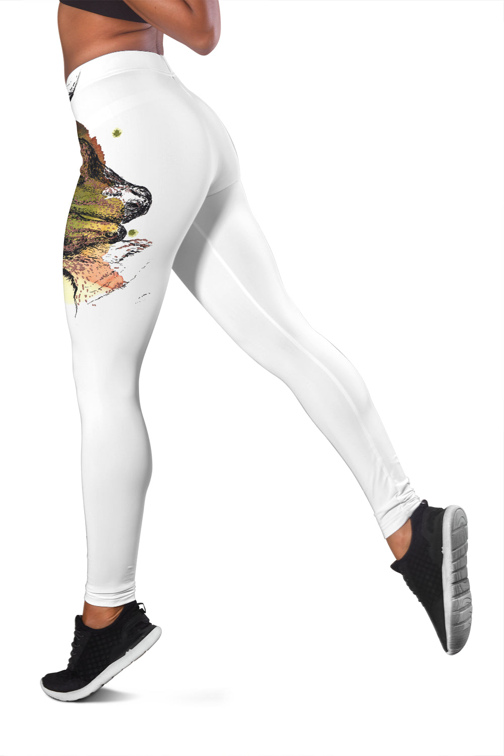 Mother Foal Horse Leggings (White)