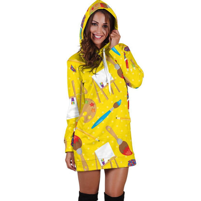 Art Teacher Hoodie Dress