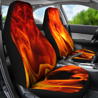 Orange Flames Design 2 Custom Seat Covers