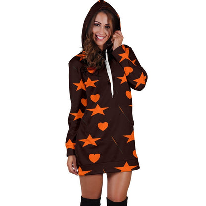 RED HEART Hoodie Dress