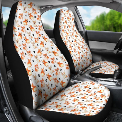 Welsh Corgi Car Seat Covers (Set of 2)