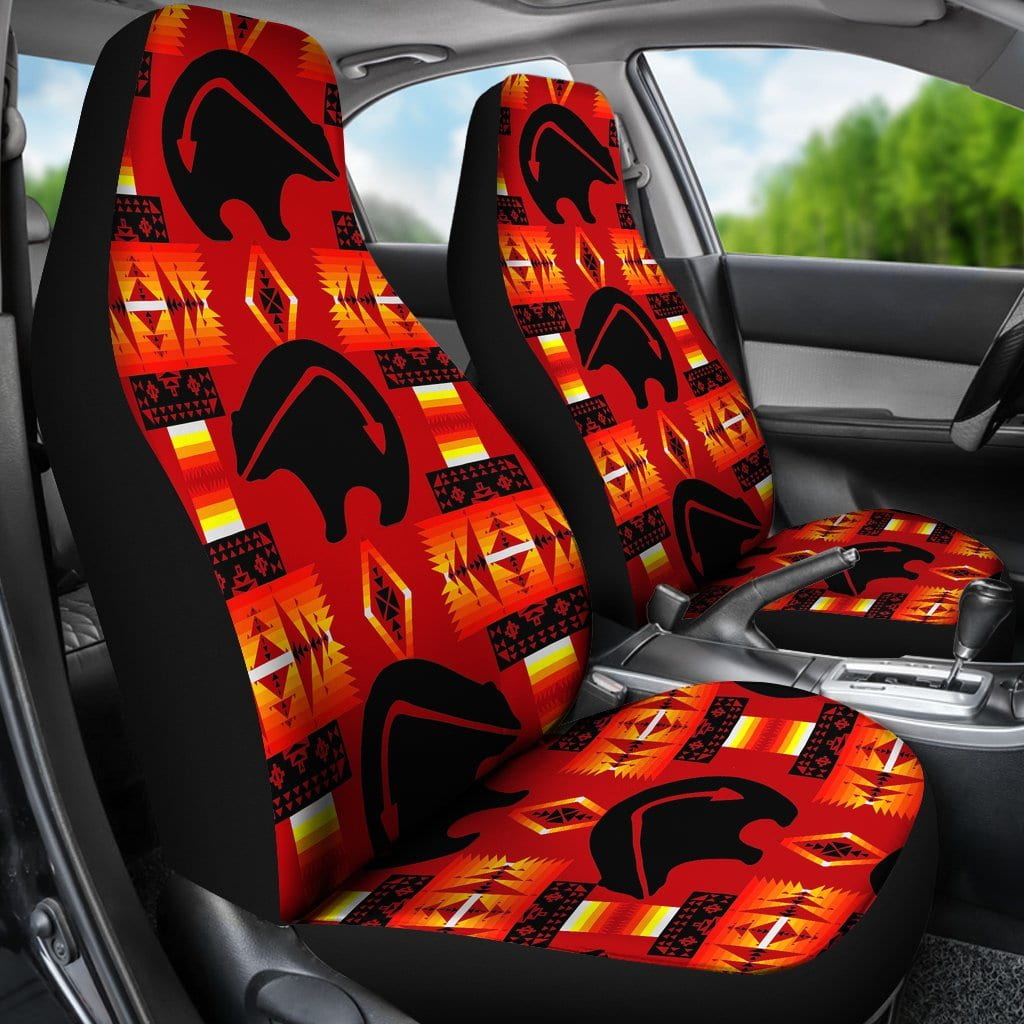 Red Thunderbear Car Seat Covers
