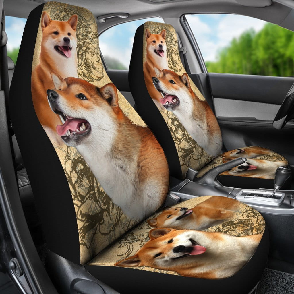 Shiba Inu Car Seat Covers (Set of 2)