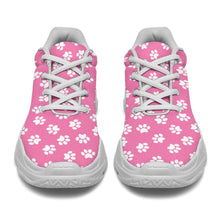 Paw Print Chunky Sneakers (White)