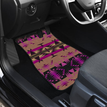 Between the Mountains Berry Set of 4 Car Floor Mats