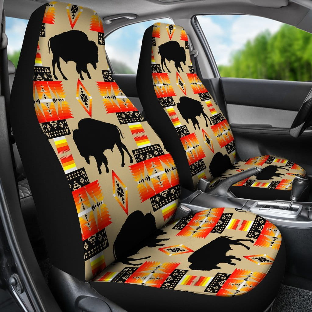 Seven Tribes Tan Buffalo Set of 2 Car Seat Covers