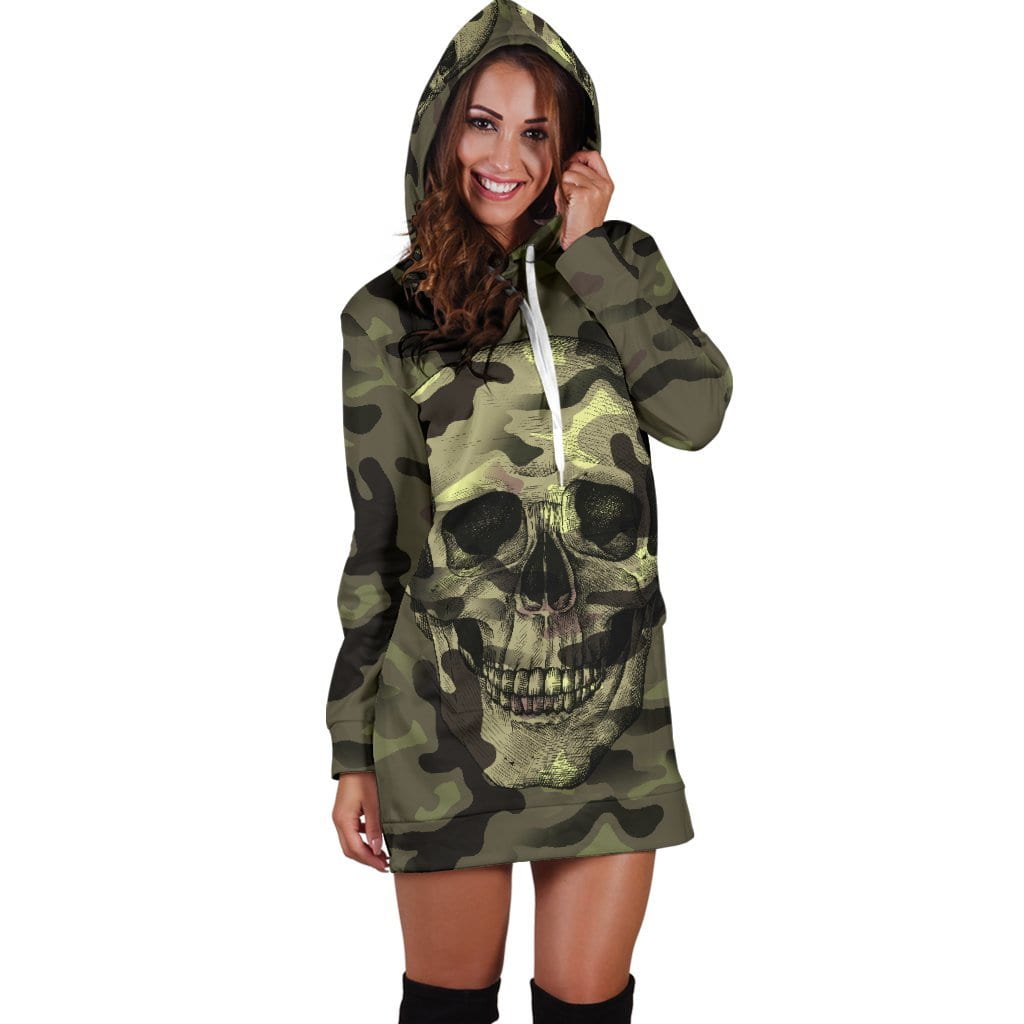 Camo hoodie dress outlet