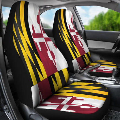 Maryland State Flag Car Seat Covers