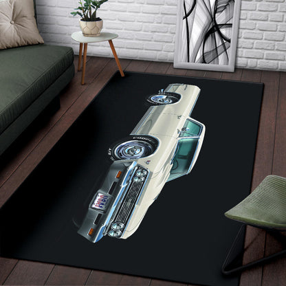 1966 El Camino Muscle Car Art Area Rug