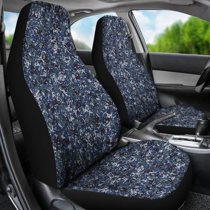 Digital Navy Camo Designed Seat Covers