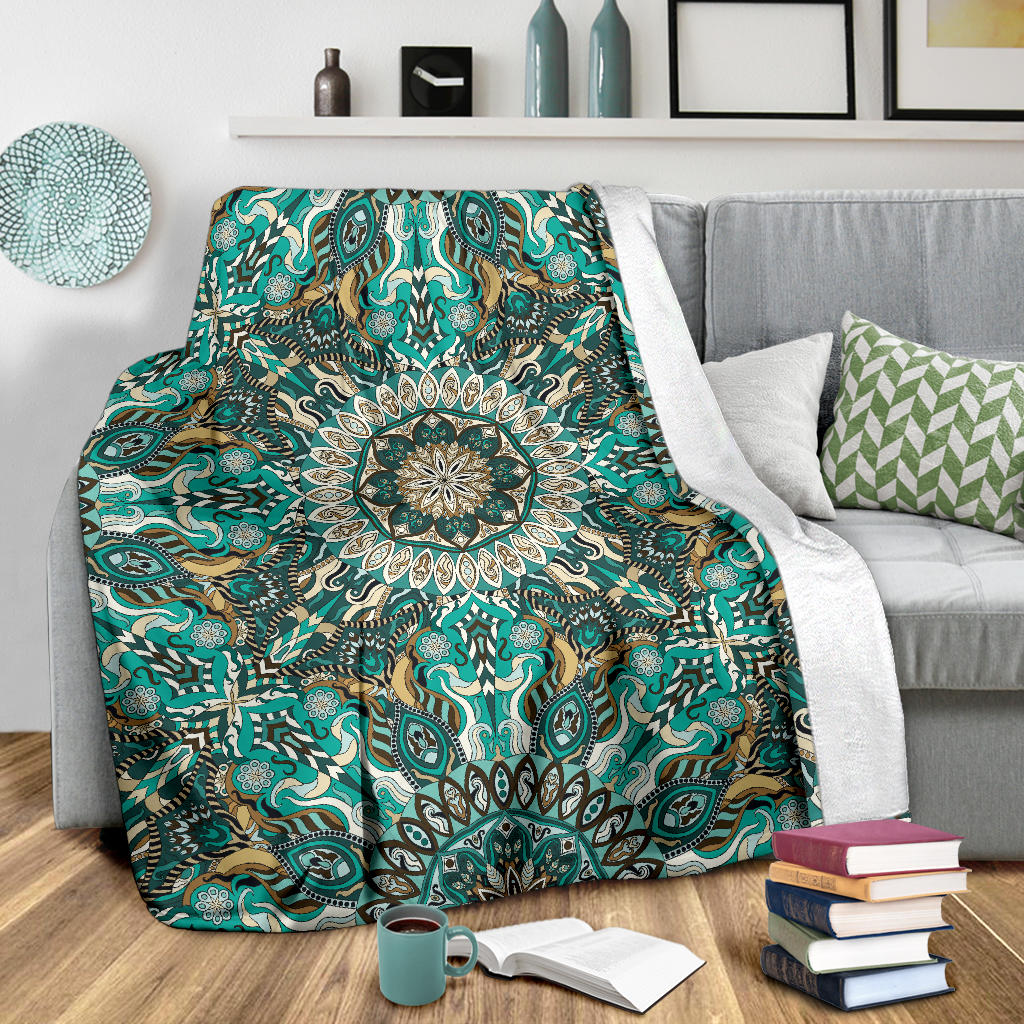 Ornamental Magical Green Dream Premium Blanket