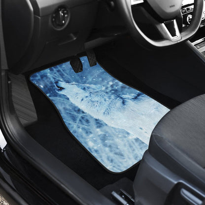 Howling Wolf Design Car Mats
