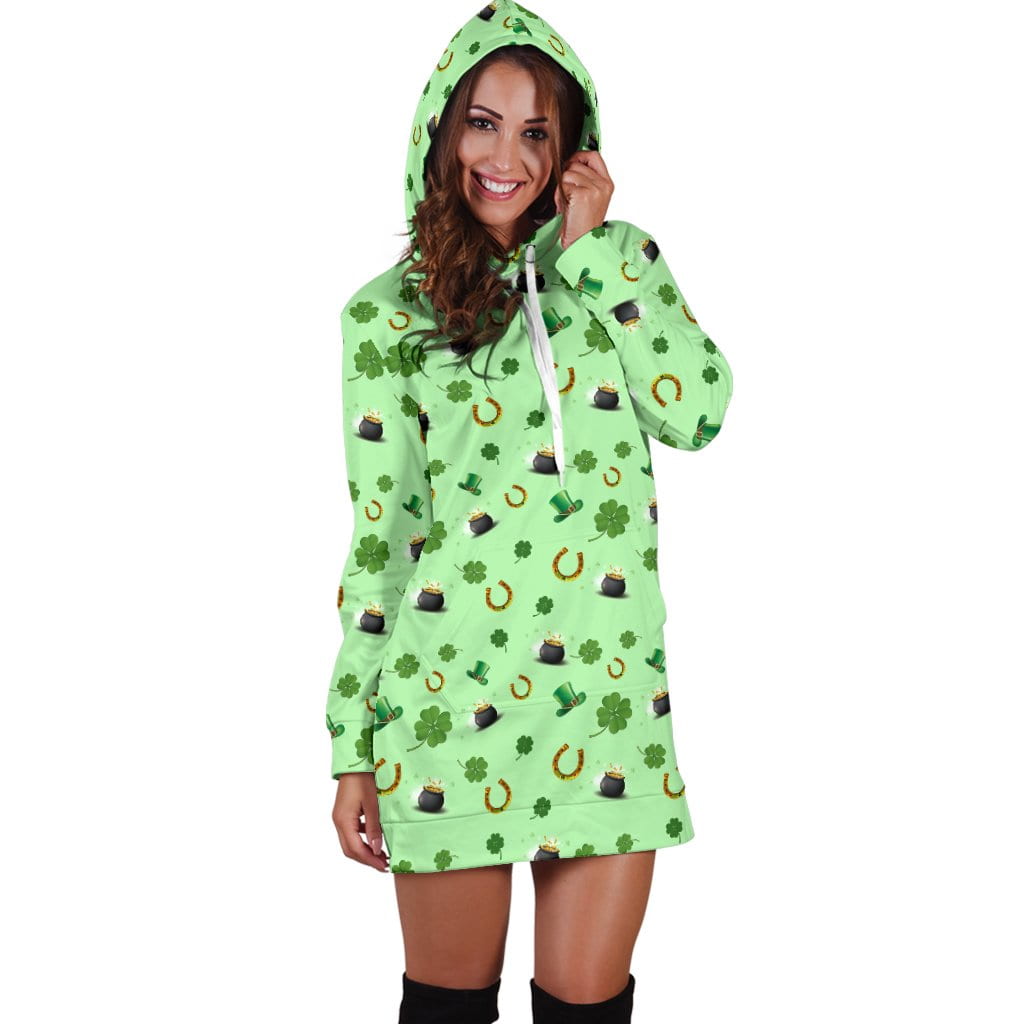St Patricks Day Womens Hoodie Dress