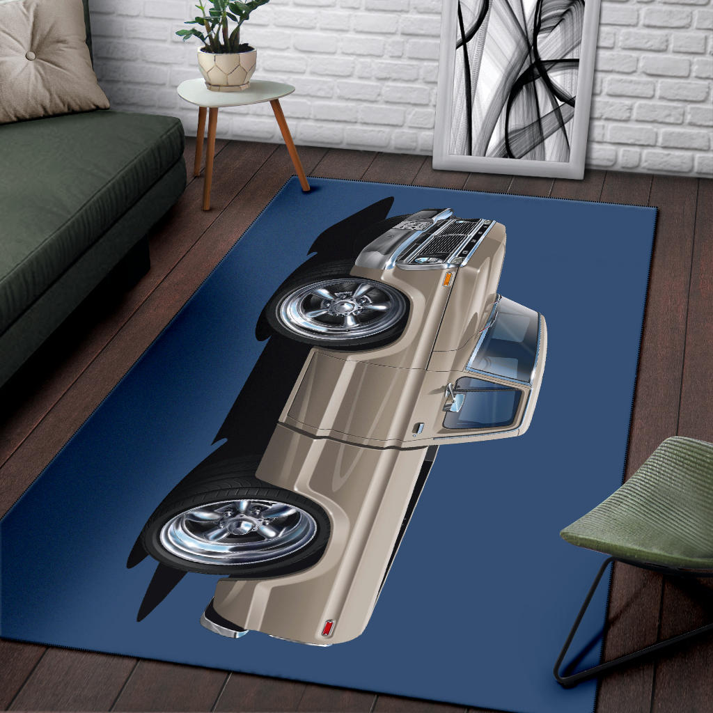 1974 F100 Pickup Truck Car Art Area Rug 3 Size Choices