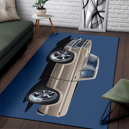 1974 F100 Pickup Truck Car Art Area Rug 3 Size Choices