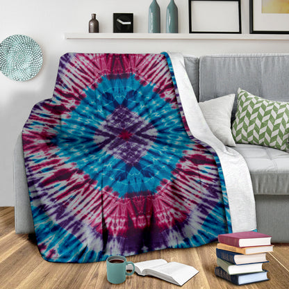 Ultra Plush Groovy Tie Dye Fleece Premium Blanket