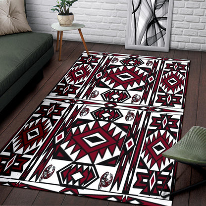 Native Stylish Area Rug Great for any Room Black (red)
