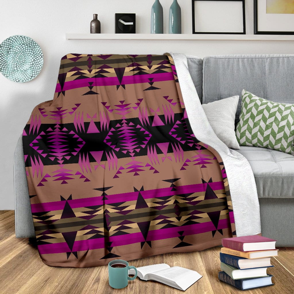 Between the Mountains Berry Ultra-Soft Micro Fleece Premium Blanket