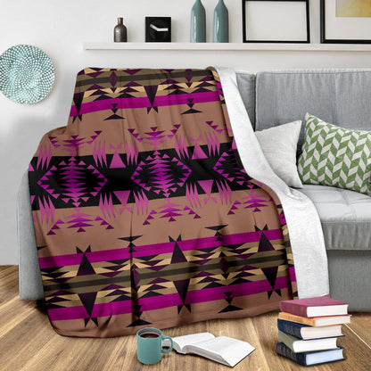 Between the Mountains Berry Ultra-Soft Micro Fleece Premium Blanket