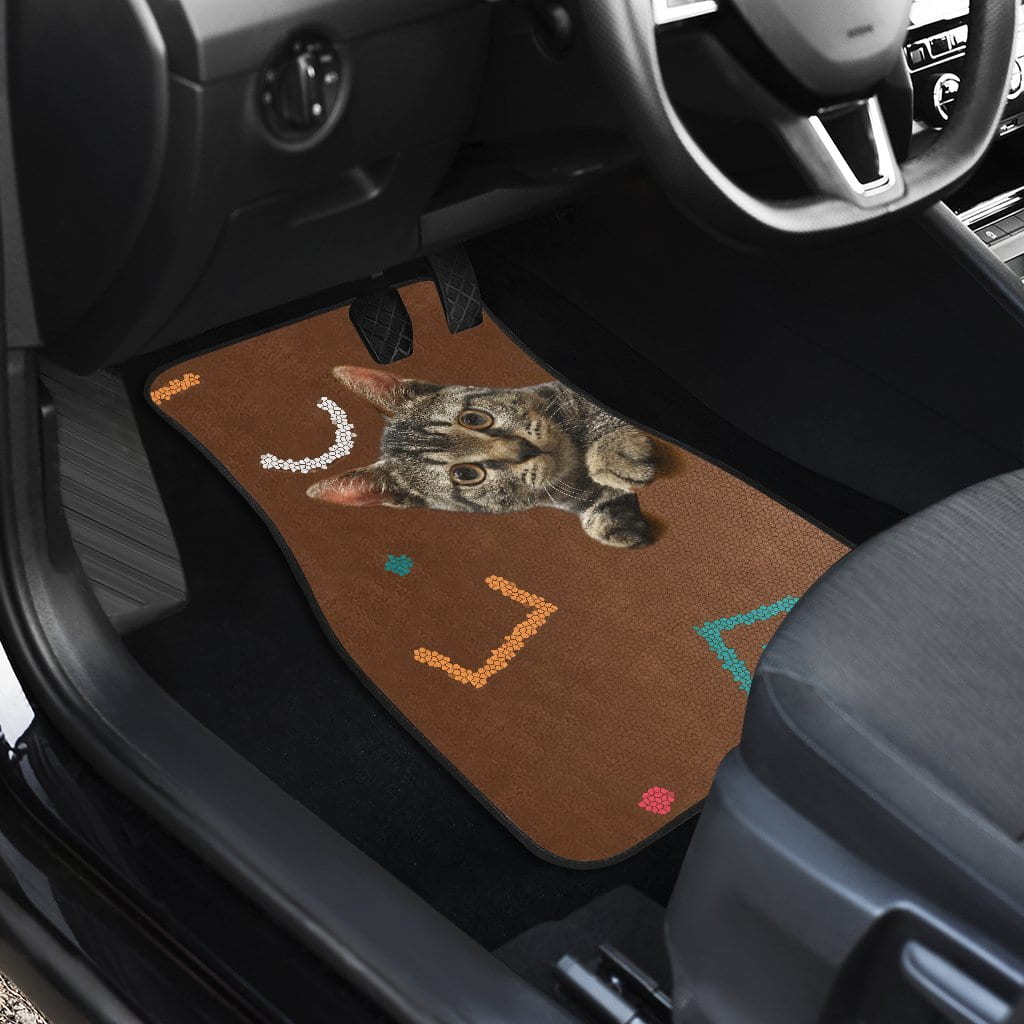 Cats eyes wide open Car Floor Mats