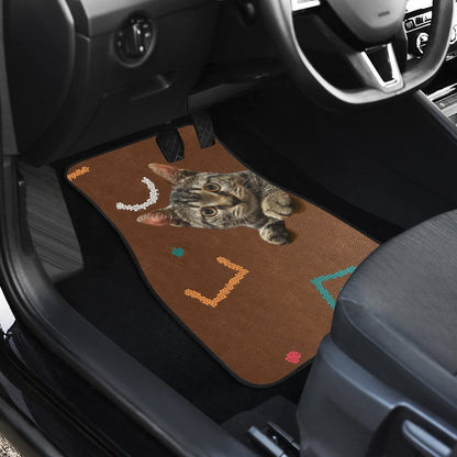 Cats eyes wide open Car Floor Mats